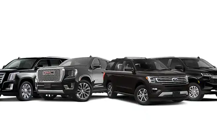 SUV 1 Old and new luxury SUVs side-by-side for black car and limo service in Summit NJ