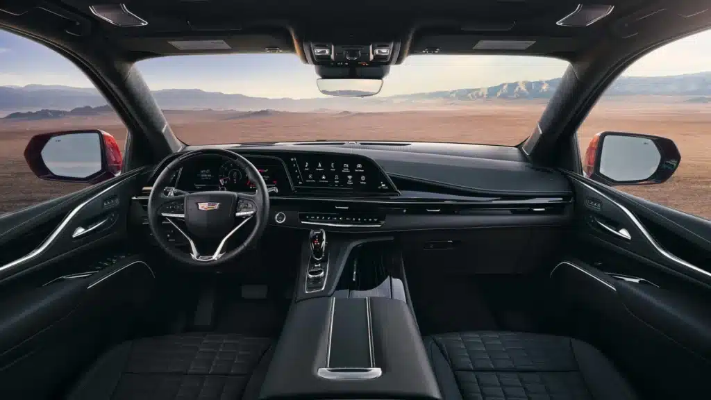 my23 escaladev interior your inner sanctum l Cadillac Escalade ESV cabin and seating example